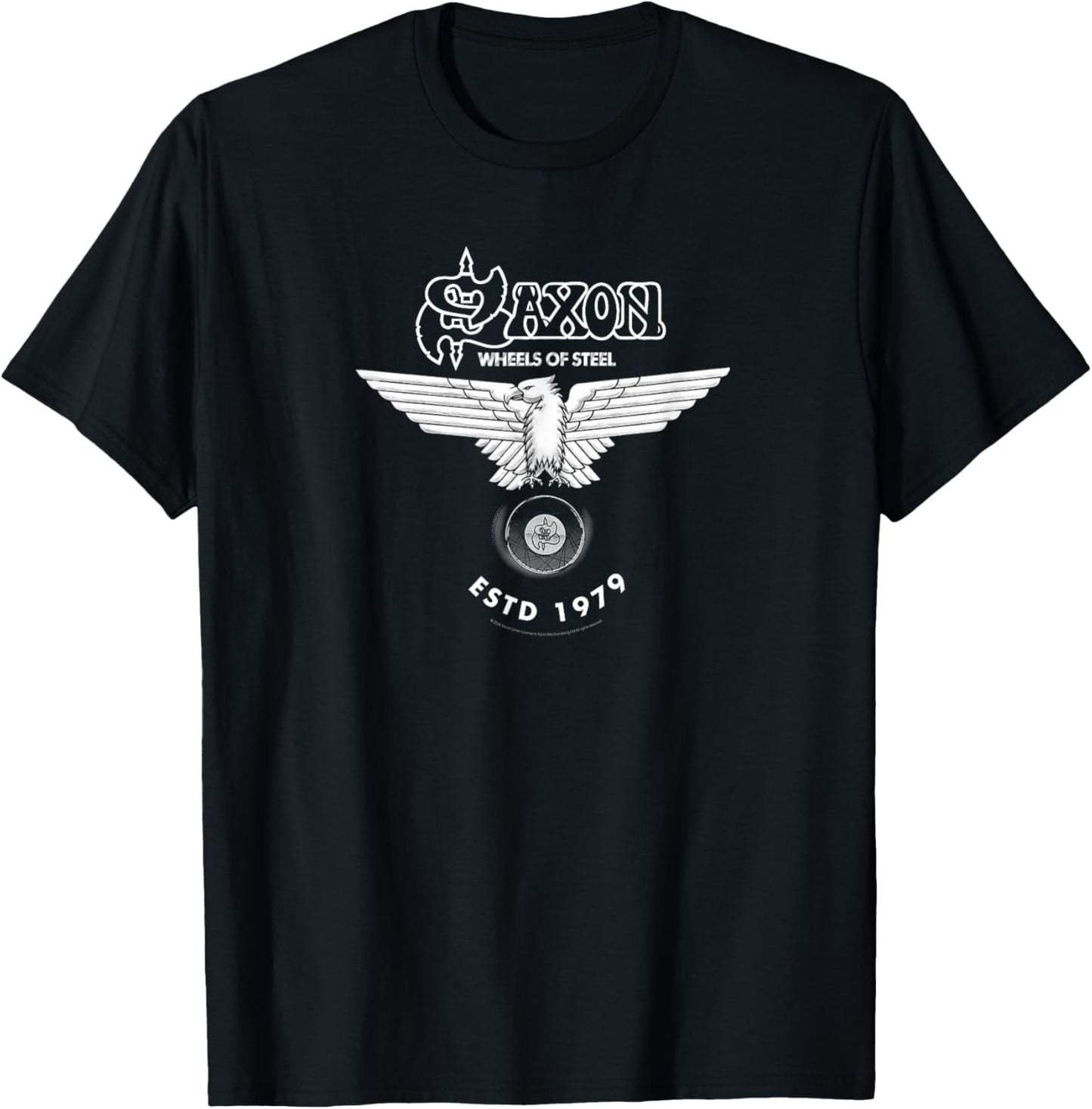 Saxon Wheels Of Steel T-Shirt - T-Shirt | Black
