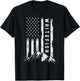 Patriotic Outdoors Nature Hiking Mountains Montana Whitefish Women Kids Men T-Shirt - T-Shirt | Black