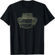 JMOD Men's Green Classic Fit 1940's Willys Offroad Cotton Polyester T-Shirt - T-Shirt | Black