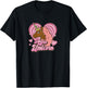 Afro Unicorn Unique Pink Mane Heart Shaped Portrait T-Shirt - T-Shirt | Black