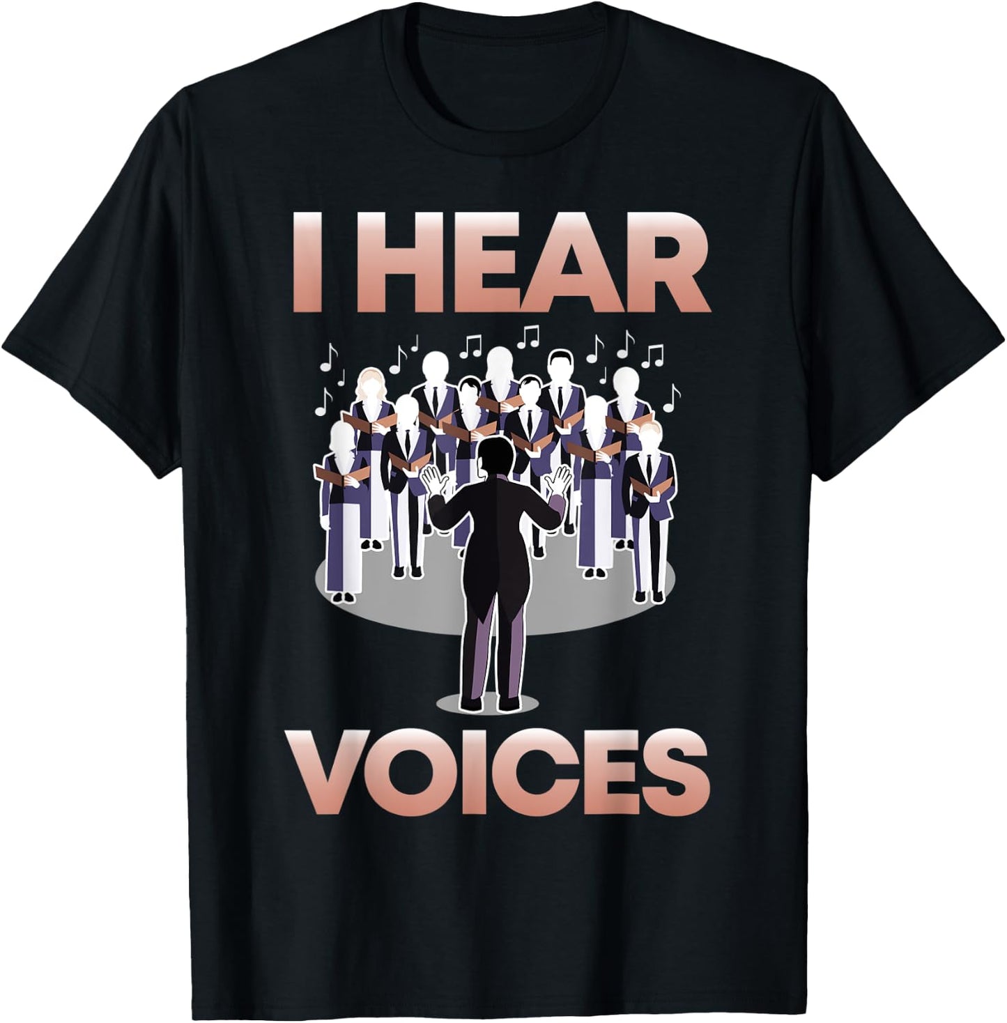 Choir Teacher I Choir I I Hear Voices Composer Women Kids T-Shirt - T-Shirt | Black