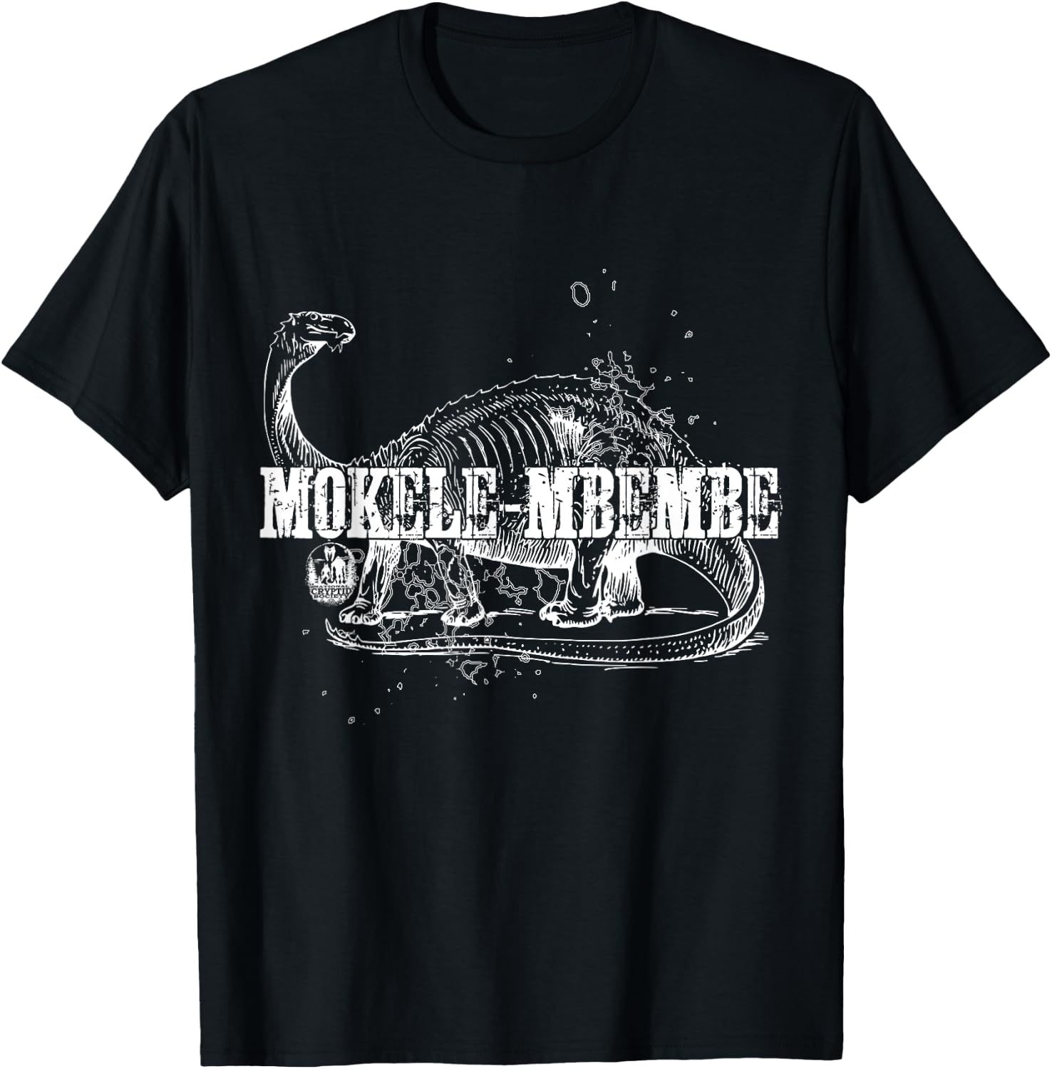 Mokele Mbembe The Living Dinosaur of Africa Monster Cryptid T-Shirt - T-Shirt | Black