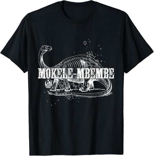 Mokele Mbembe The Living Dinosaur of Africa Monster Cryptid T-Shirt - T-Shirt | Black
