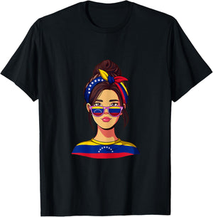 Venezuelan Girl Venezuela T-Shirt - T-Shirt | Black