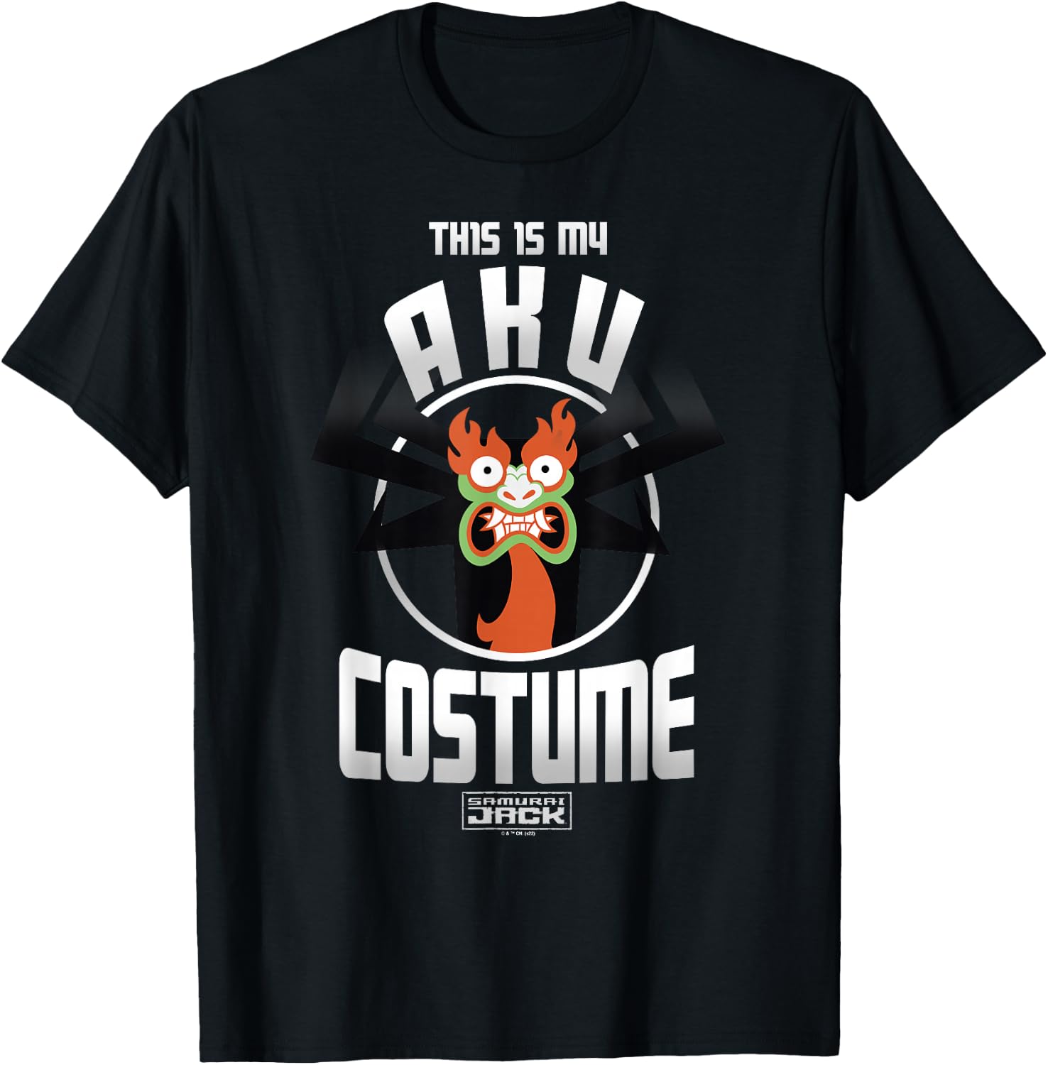 Samurai Jack Halloween This Is My Aku Costume T-Shirt - T-Shirt | Black