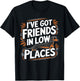 I've Got Friends In Low Places Funny Wiener Dachshund Dog T-Shirt - T-Shirt | Black