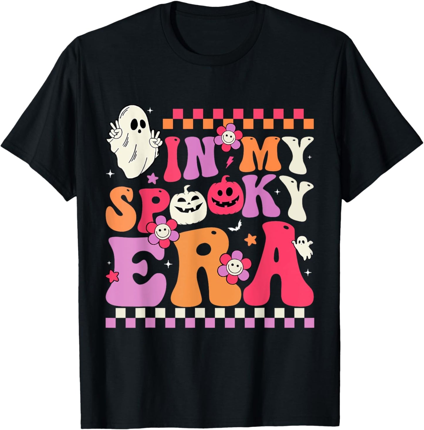 In My Spooky Era Women Men Kids Halloween Pumpkin Funny T-Shirt - T-Shirt | Black