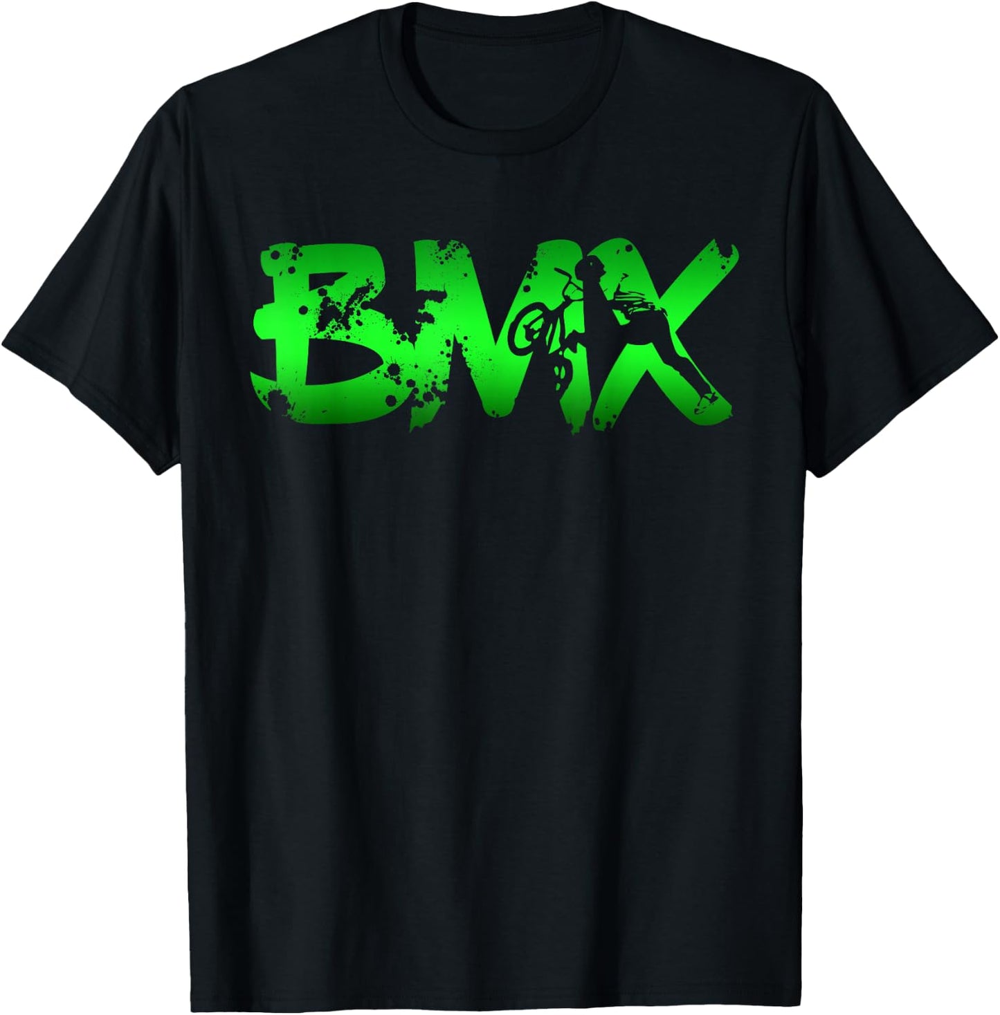 Distressed BMX Shirt Women Kids & Bike Riders T-Shirt - T-Shirt | Black