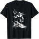 Poseidon Symbol Trident Greek God Neptune Sea god T-Shirt - T-Shirt | Black