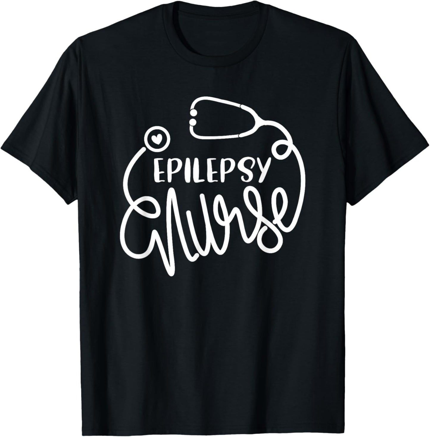 Epilepsy Nurse Cute Seizure Disorder Nursing Department RN T-Shirt - T-Shirt | Black