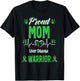 Proud Mother Liver Disease Warrior Awareness Band Green T-Shirt - T-Shirt | Black