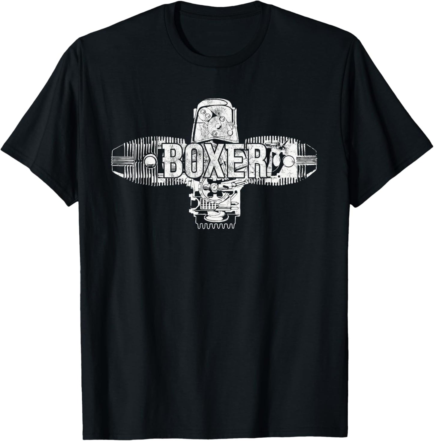 Boxer Engine R Series Two Cylinder Motorcycle Boxer Engine T-Shirt - T-Shirt | Black