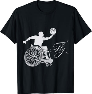 Wheelchair Basketball T-Shirt - T-Shirt | Black