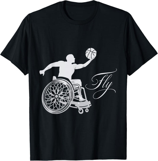 Wheelchair Basketball T-Shirt - T-Shirt | Black