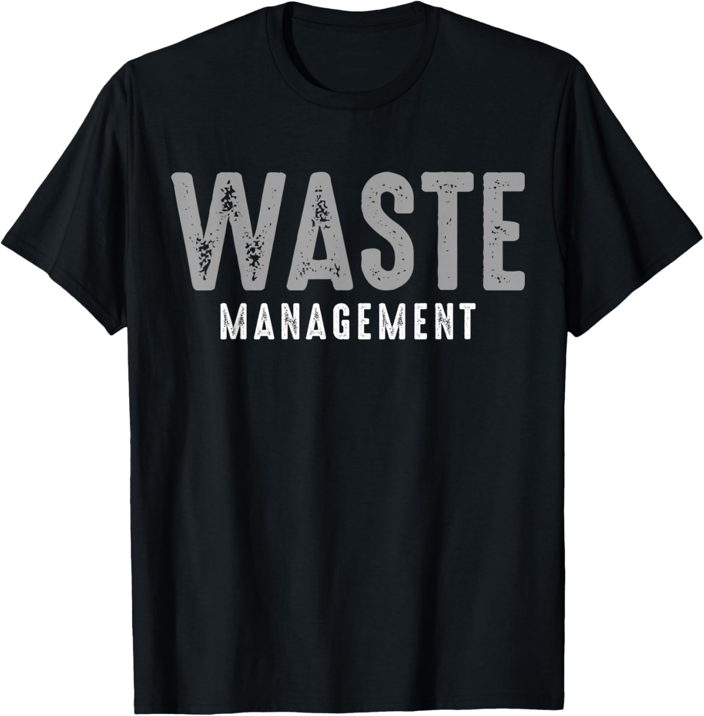 Funny Waste Management Retro Vintage T-Shirt - T-Shirt | Black