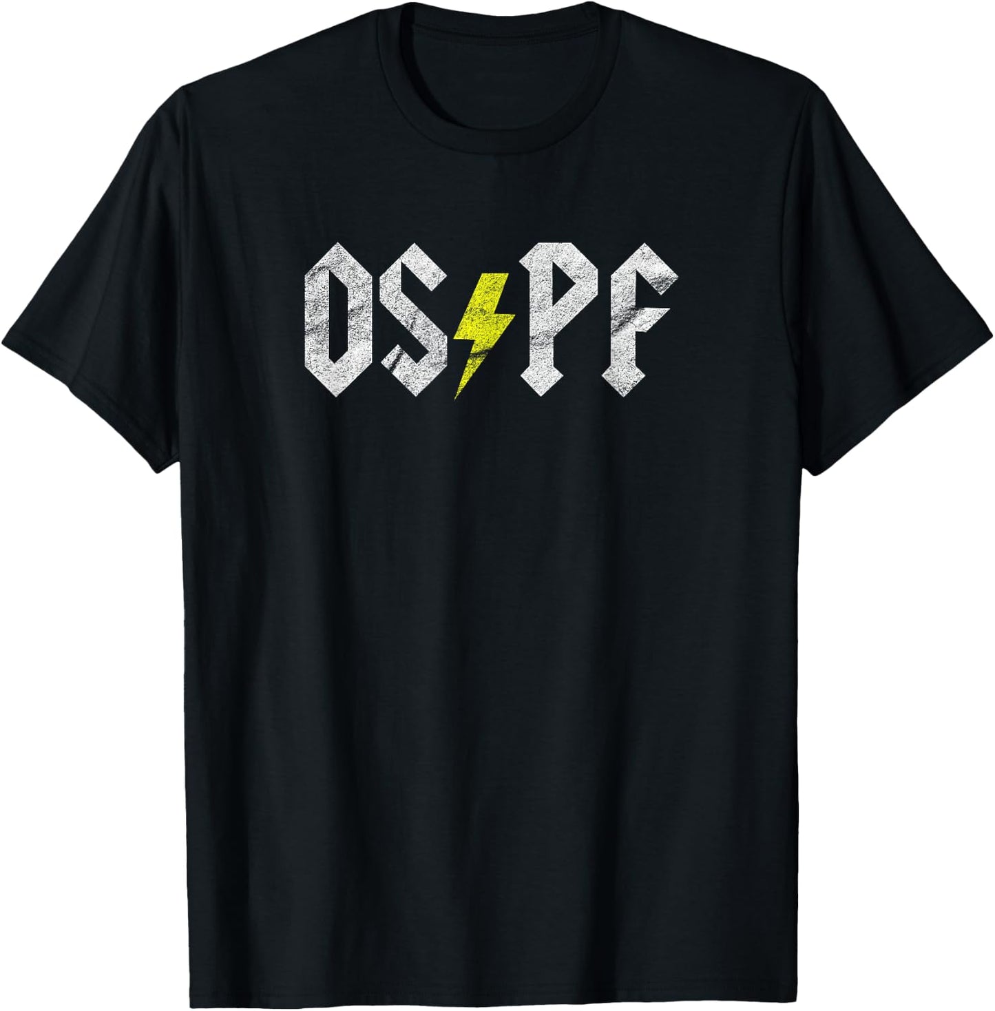 Networking OSPF: IT network OSPF routing protocol T-Shirt - T-Shirt | Black