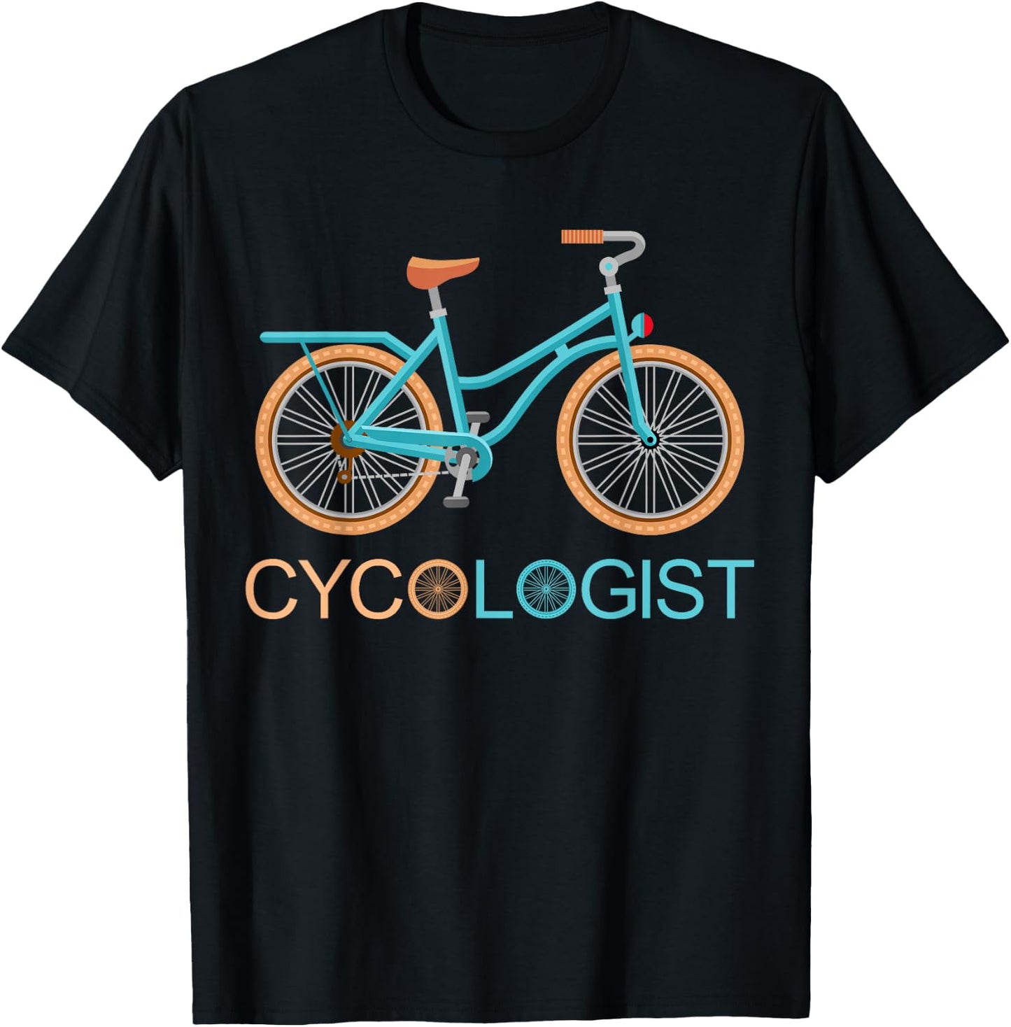 Cycologist Funny Biking Cyclist Cycling Gift T-Shirt - T-Shirt | Black