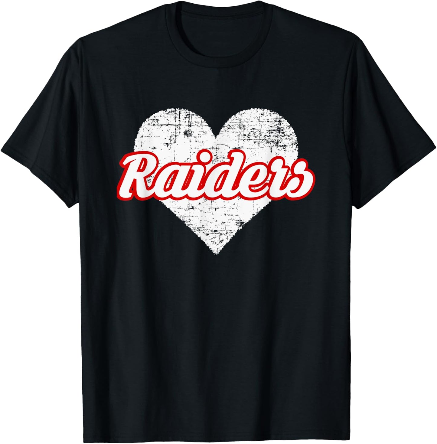 Sidney Raiders Over Heart T-Shirt - T-Shirt | Black
