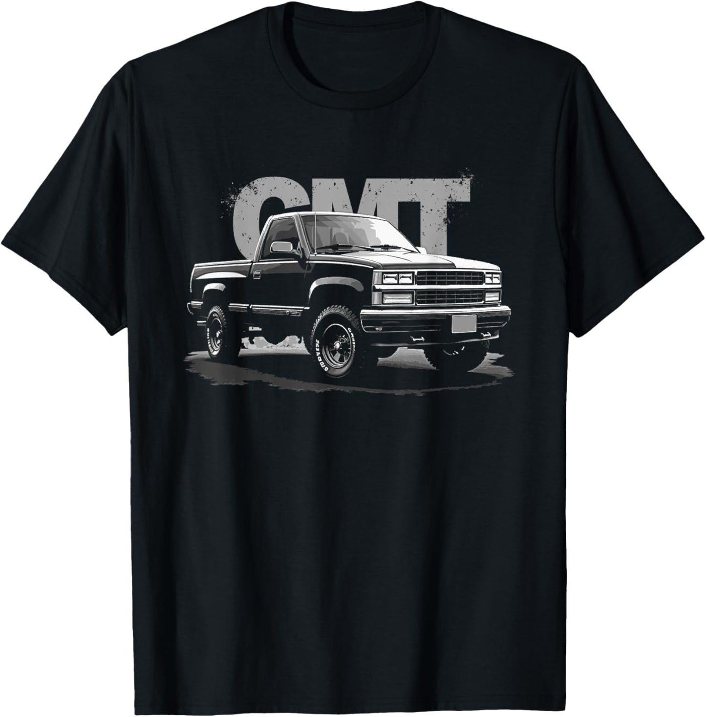 GMT400 88-98 Single Cab 4x4 OBS Old Body Style Truck T-Shirt - T-Shirt | Black