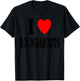 I Heart (Love) Roundabouts Traffic Circles Funny Sarcastic T-Shirt - T-Shirt | Black