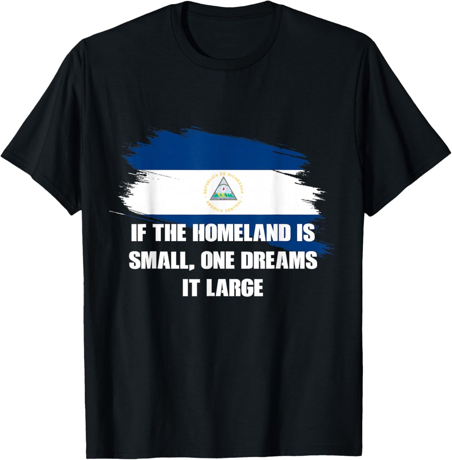 If the Homeland is small, one dreams it large Ruben Dario T-Shirt - T-Shirt | Black