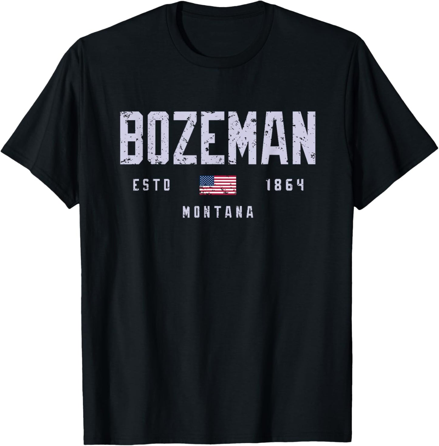 Bozeman Montana Field//Bozeman MT T-Shirt - T-Shirt | Black