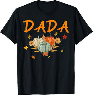 Dada Birthday Pumpkin 1st Birthday Matching Family Party T-Shirt - T-Shirt | Black