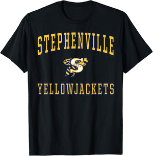 Stephenville High School Yellowjackets C1 T-Shirt - T-Shirt | Black