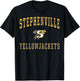 Stephenville High School Yellowjackets C1 T-Shirt - T-Shirt | Black