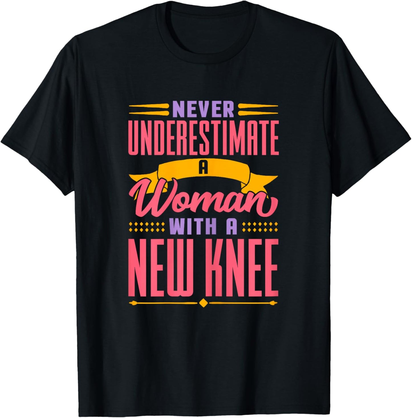 Knee Replacement New Knee Surgery Recovery T-Shirt - T-Shirt | Black