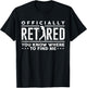 Officially Retired Funny Golf Dad Golfing Retirement Golfer T-Shirt - T-Shirt | Black