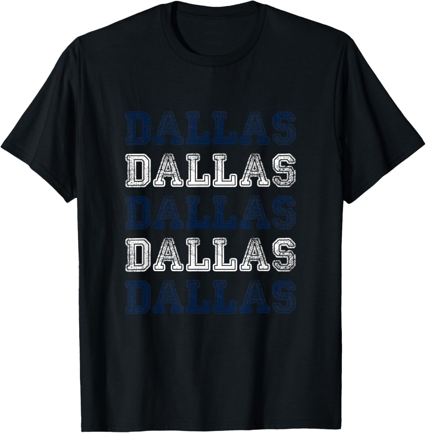 Dallas Texas Women's Vintage Retro Texan City Of Dallas T-Shirt - T-Shirt | Black