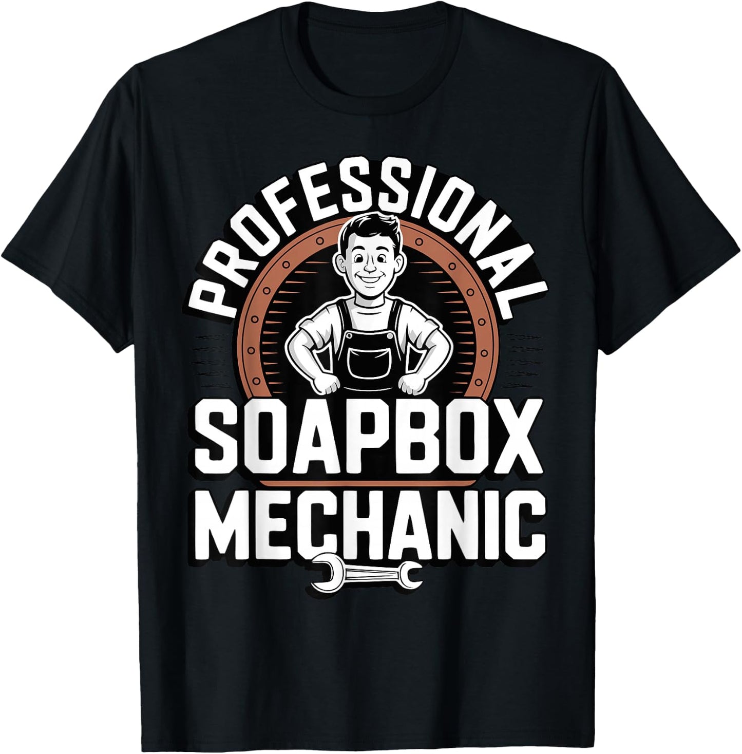 Funny Father Soapbox Derby Racing Dad T-Shirt - T-Shirt | Black