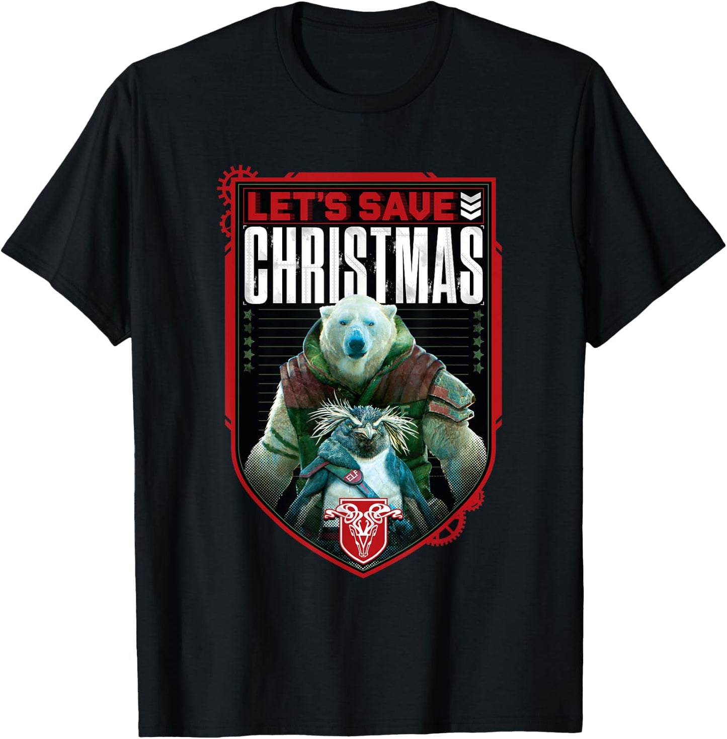 Red One - Let's Save Christmas T-Shirt - T-Shirt | Black