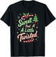 Sweet But Twisted Funny Christmas Candy Cane Xmas T-Shirt - T-Shirt | Black