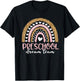 Preschool Dream Team Rainbow Teacher Squad Back To School T-Shirt - T-Shirt | Black
