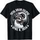 2024 Total Solar Eclipse Chicken Wearing Glasses Totality T-Shirt - T-Shirt | Black