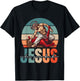 Jesus Has Your Back Jiu Jitsu Vintage Christian T-Shirt - T-Shirt | Black