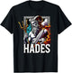 Mythology Greece Gods and Legends Hades Ancient Greek God Of The Underworld Cerberus -Adults and Kids Black Small Modern Letter Print Pull On Short Sleeve T-Shirt - T-Shirt | Black