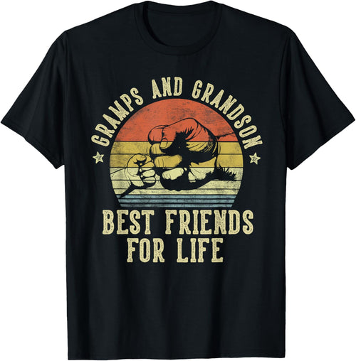 Gramps and Grandson Best Friends for Life Funny Gramps