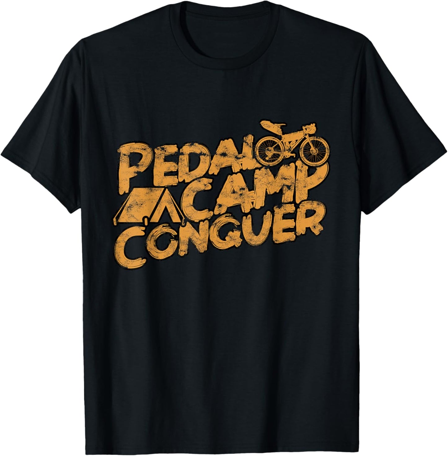 Bikepacking Bike Packing Gravel Bike Cycling Bikepacking T-Shirt - T-Shirt | Black