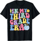In My Third Grade Era Groovy Back To School Teachers Kids T-Shirt - T-Shirt | Black