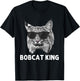 Cool Bobcat Art Dad Father Animal Bobcat Lover T-Shirt - T-Shirt | Black