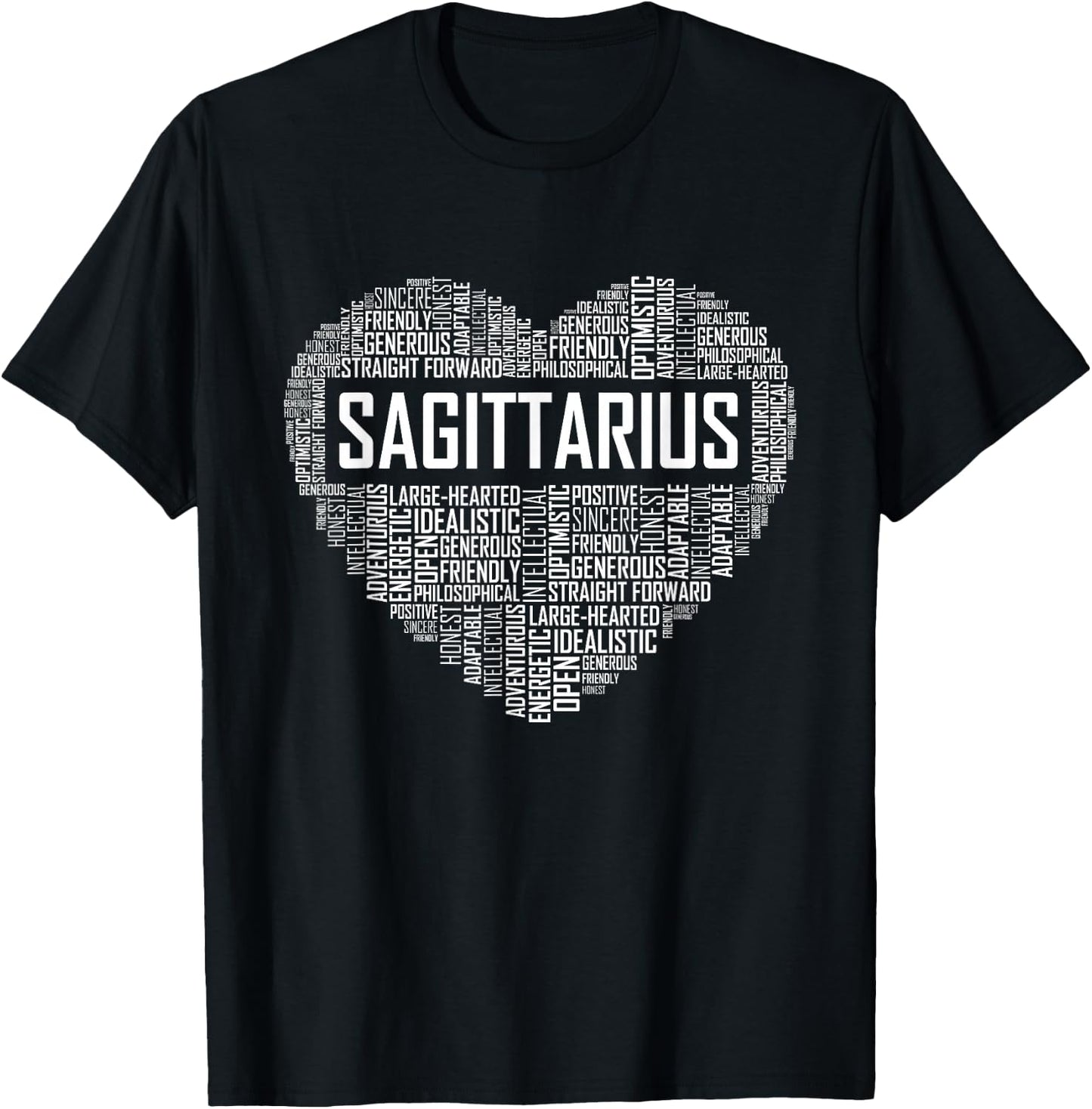 Sagittarius Zodiac Traits Horoscope Astrology Sign Gift T-Shirt - T-Shirt | Black