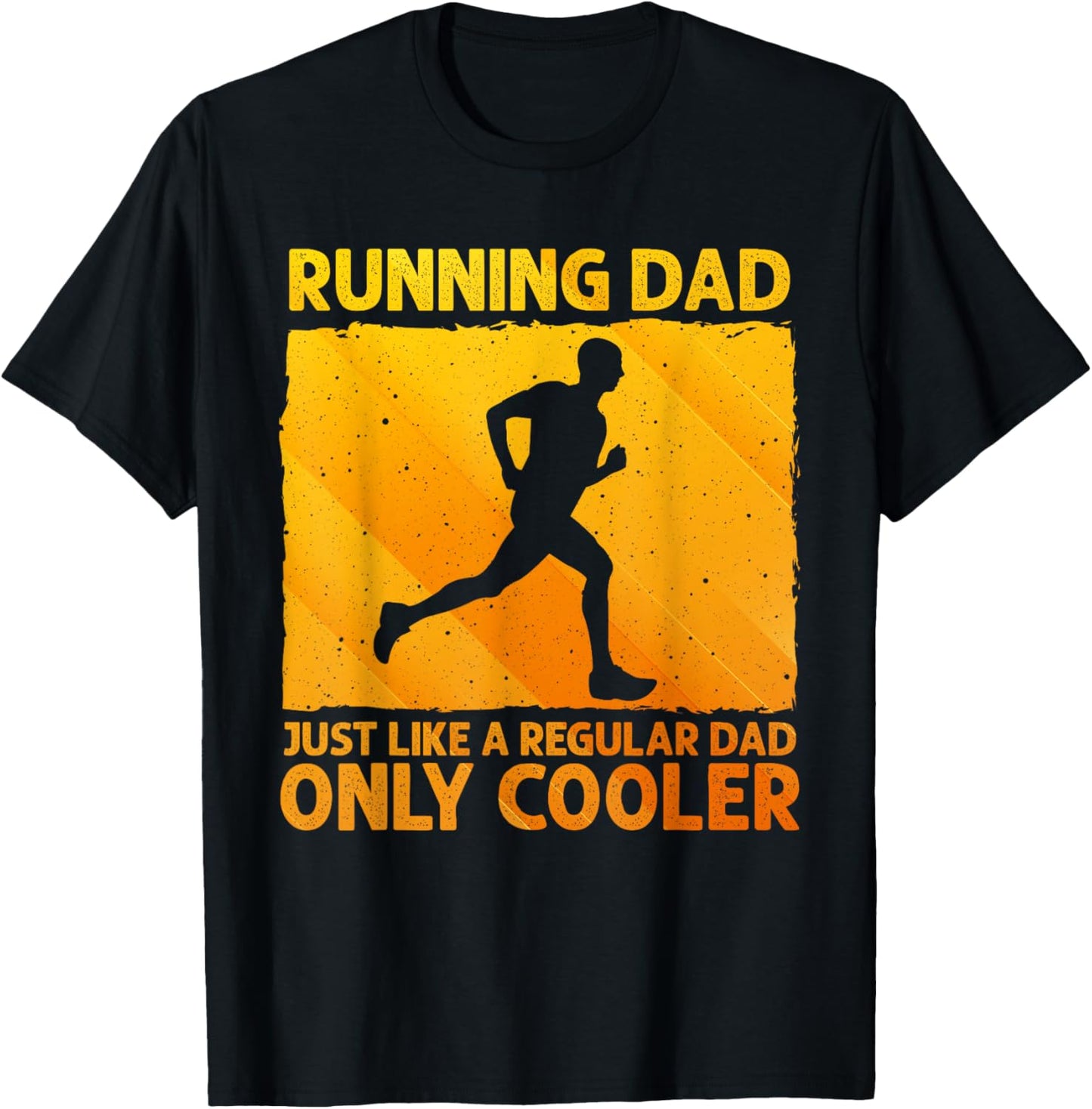 Funny Running Dad Marathon Runner Coach Marathoner T-Shirt - T-Shirt | Black