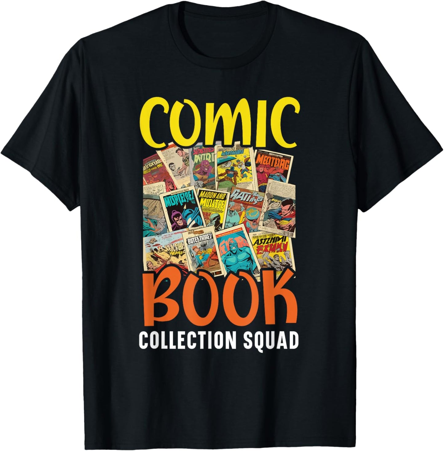 Comic Collector Comic Reader Reading Comic Books T-Shirt - T-Shirt | Black