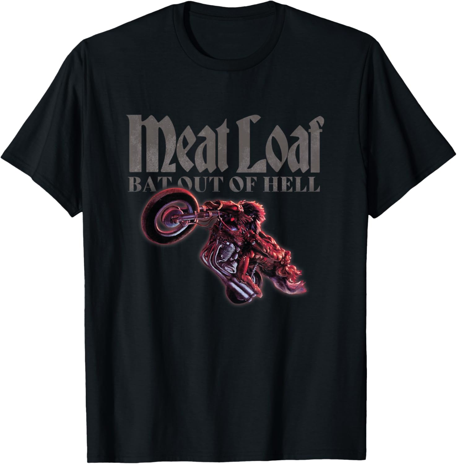 Meat Loaf Bat Out of Hell Bike T-Shirt - T-Shirt | Black