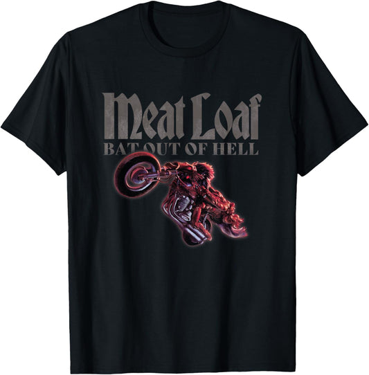 Meat Loaf Bat Out of Hell Bike T-Shirt - T-Shirt | Black