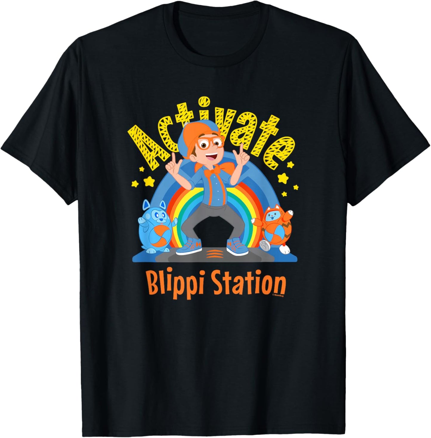 Blippi Rainbow Activate Station Dance T-Shirt - T-Shirt | Black