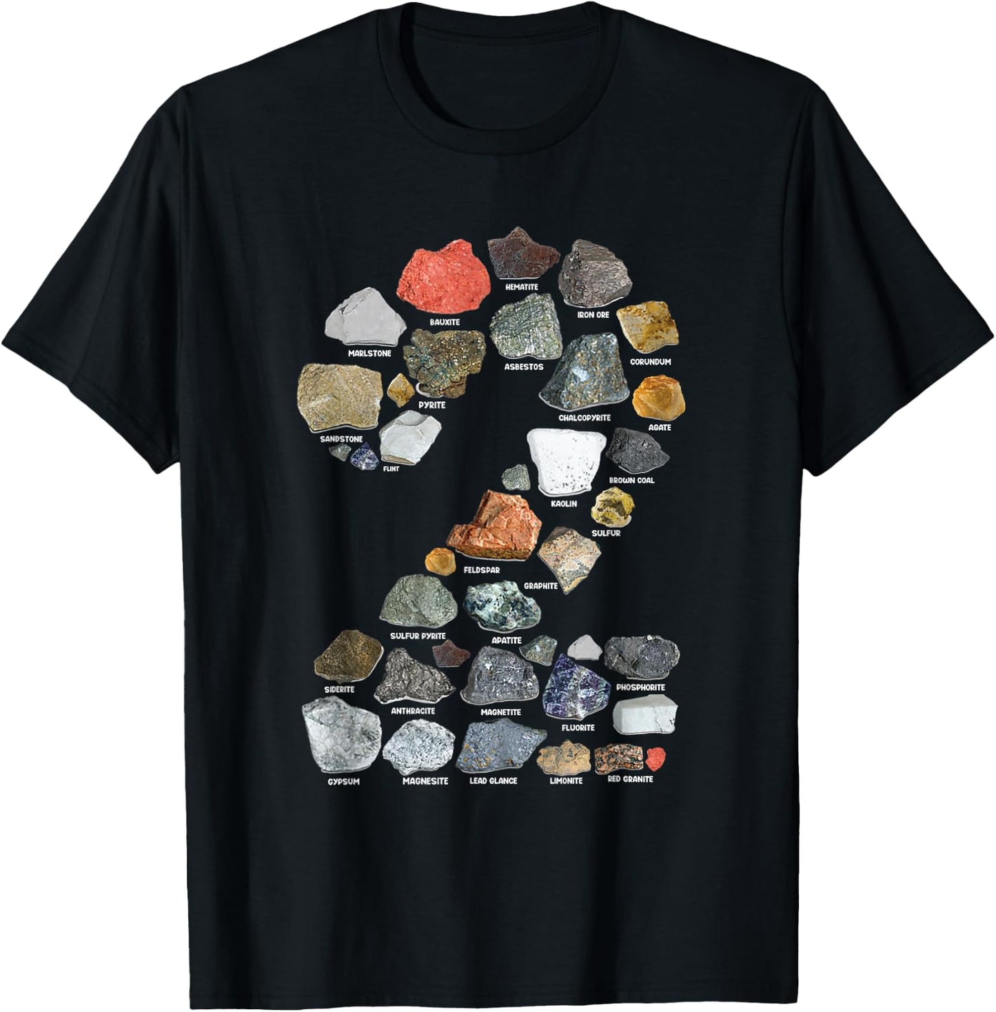 Geology 2 years Old Rock Collecting 2nd Birthday T-Shirt - T-Shirt | Black